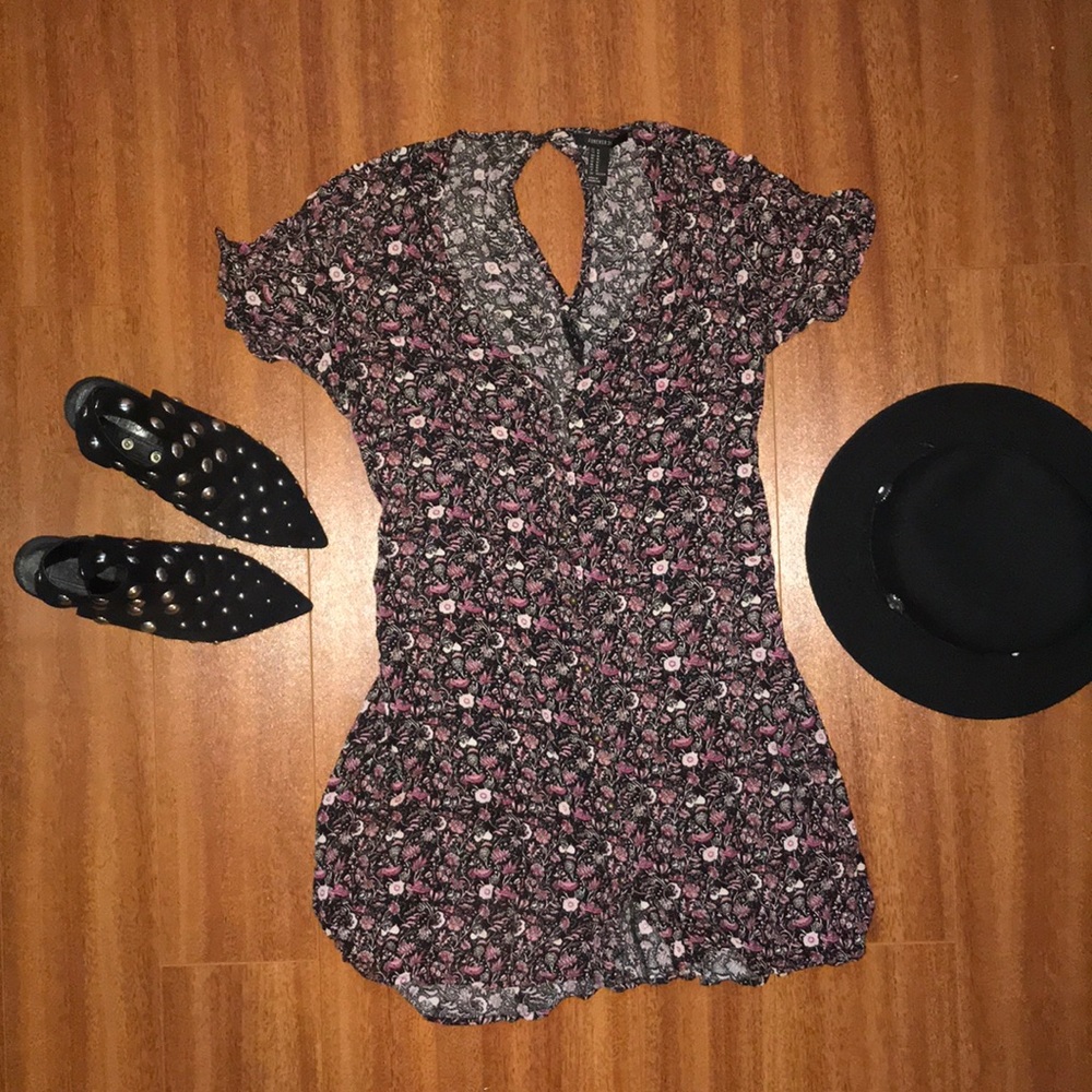 Floral Button up Dress